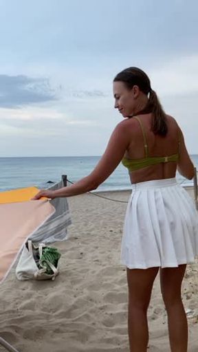 pee on a beach