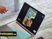 Muscular DILF Takes Virgin Twink For His First Anal Pounding!