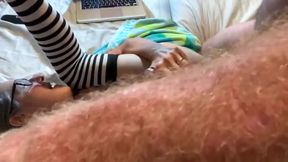 Mature Couple Fuck Anally POV Style He Cums in Her Ass Anal Creampie