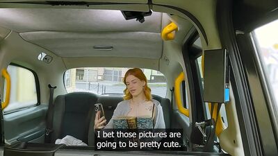 Fake Taxi - Petite redhead squirting on big dick German babe public flashing and hard fast fuck