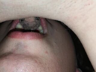 Pee in throat laying down