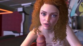 3D Closeup Handjob by a Cute Teen From: Thescenes