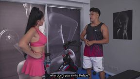 Me encuentro con la madrastra de mi mejor amigo en el GIMNASIO y terminamos follando duro
