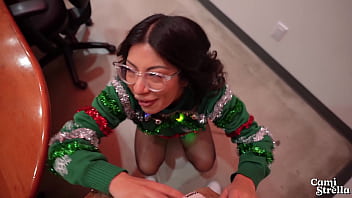 Big Titty Latina Coworker MIND-BLOWINGLY DEVOUR ME at Office Christmas Party