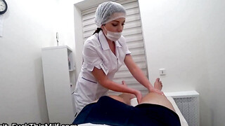 Real nurse sucked dick after massage 18