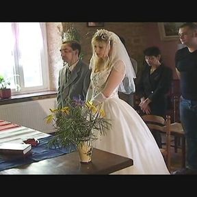 Horny French godmother gets gangbanged on the wedding day