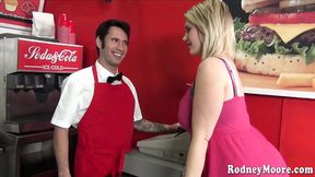 Major League Blowjob: Siri's Jugs Obliterate Man Meat After Drenched in Hot Cum Shower&#x1F6BF;