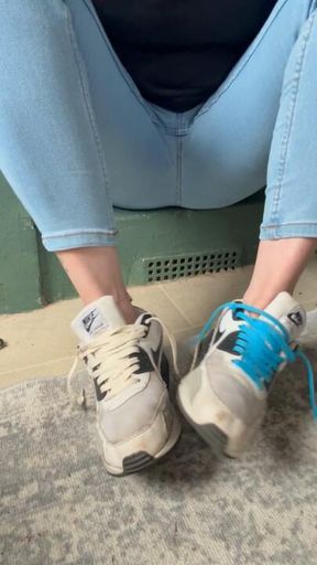 Nike and spit
Get licking doggie