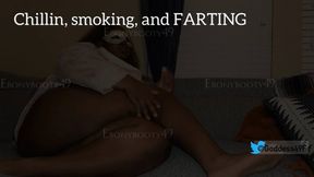 Casually Smoking but Aggressively Farting! - ebonybooty49