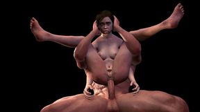 ellie bareback anal standing fuck - last of us porn parody.