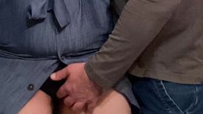 Perv Stepbrother Rubbing My Pussy in Subway