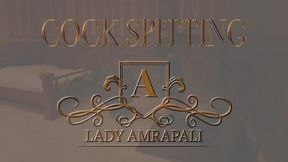 COCK SPITTING Total lenghts 1:27 minutes  My slave is on his knees before me. I humiliate him and spit on his dick ?? Mein Sklave ist vor mir auf den Knien. Ich demütige ihn und spucke auf seinen Schwanz  Lady Amrapali Herrin Mistress Domina