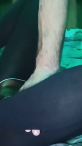 Beautiful ebony , tight black pussy, nylon bodysuit vs. big white cock, rubbing her tits and clit, fingering, fucked&hellip;   Clip 2