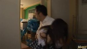 Asian Minako Saotome Sucks Hard in Uniform Action