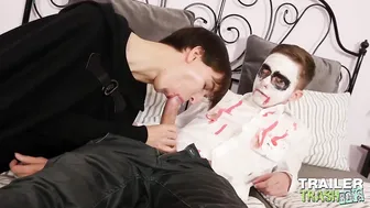 Twink Jack Flynn Sucks and Barebacks Gregor Darc in Costume Role Play