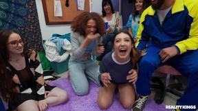 ”REALITY KINGS Dormitory Delights - Hazel Moore, Willow Ryder, Violet Gems, James Angel, Kai Jaxon”