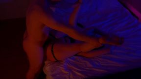 kinky male piss on tits his woman s and fucks in ass her, and she gets cum in mouth.