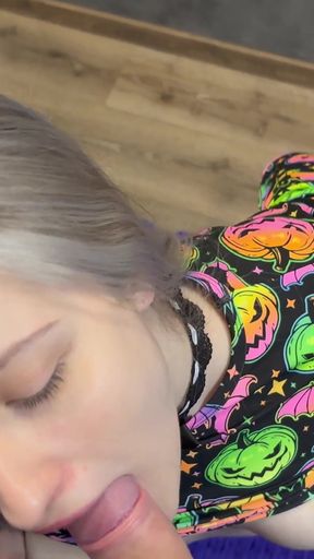 Halloween Sex by Lapkalu with Cum in Mouth and Hot Fuck in Costume