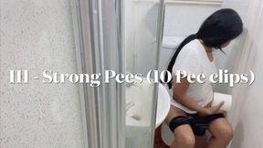 Strong Pees 111 - Compilation of 10 Sexy pee clips