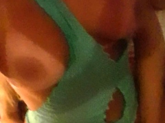 Shemale with big tits anal fucks tight butt