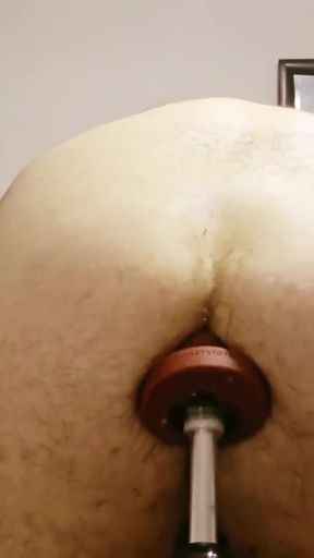 Grunting Orgasms On Fucking Machine   Clip 2