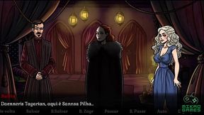 Game of Whores ep 5 Dany x Cersei Rainha promete pole dance