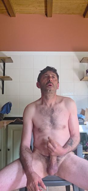 Straight Guy with Huge Cock Jerks off in the Cabin