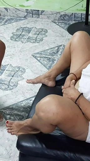 Hot Old Woman Enjoys Her Alone Time