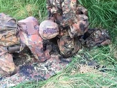 German soldiers in the field