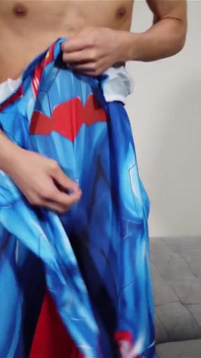 Must-share moment from &quot;Spiderman X Superman Sexy Costume RolePlay&quot;