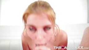 Hungry Copper-haired Swallows Big Cock