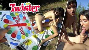 Twister Strip Game: Double Blowjob Challenge in the Forest - YouTube Show