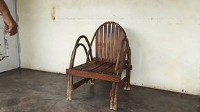 Roxana smoking while keeping on her feet some nice heels hanging down (3)