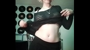 Emo teen showing petite body- MillieMayhem