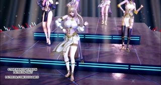 [MMD] Wisin &amp; Yandel - Follow The Leader Sexy Hoy Dance Ahri Akali Kaisa Seraphine Lux KDA