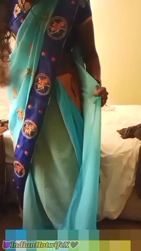 Desi Tamil MILF Renus Saree Tease & Missionary Fuck by Friend, Cuck Watches! Indianhotwifex