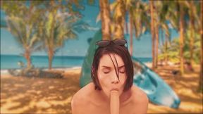 Beach Fantasy Role Play: POV Adventure with a Mysterious Stranger