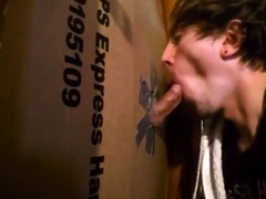 Twink takes the cum in his mouth at homemade GH swallows