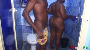bbw patricia 9ja, hardcore shower sex with softkind