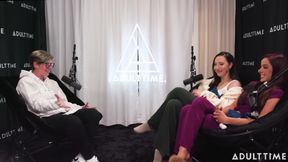 Pornstars Podcast After Lesbian Hookup! | Vanna Bardot & Melissa Stratton | the Adult Time Podcast
