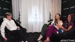 Pornstars Podcast After Lesbian Hookup! | Vanna Bardot & Melissa Stratton | the Adult Time Podcast