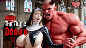 Nun Fucking With a Demon - AI Fantasy Porn by Aiillusion