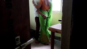 Indian College teacher and student engaging in explicit content.