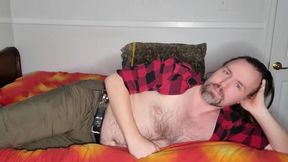 Vlogging and jerking off into my cum-soaked underwear