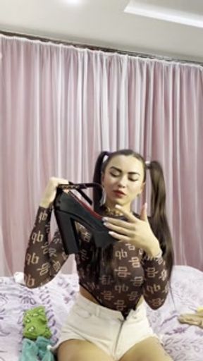 You will be under my thumb. Nylon tights