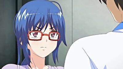 Nerdy girls with glasses and massive tits get drilled by two cocks in uncategorized hentai porn