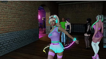 Milena transgender in porn 3D game dansing