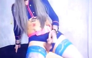 Asian ts and her slave