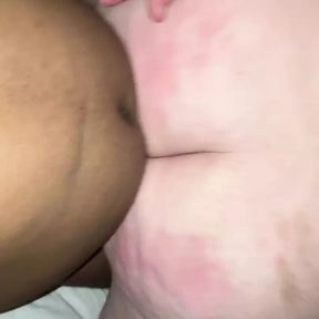 Bbw rides reverse cowgirl