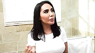 Big ass Latina Lela Star "gags" on a firm schlong